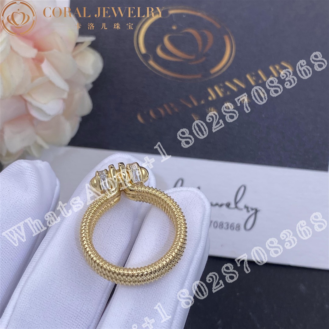 Cartier Ecrou De Cartier Ring Yellow Gold Diamonds Coral (1)