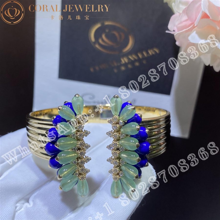 Cartier Cactus De Cartier Bracelet Yellow Gold, Chrysoprase, Lapis Lazuli, Diamonds H6024617 - Image 3