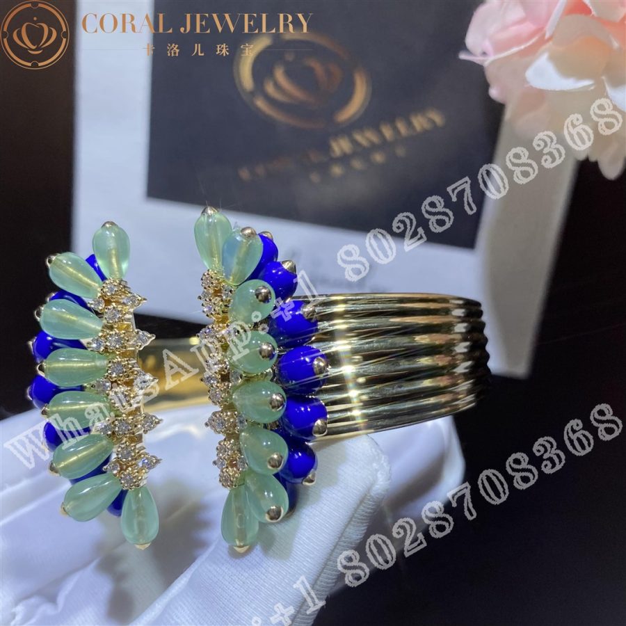 Cartier Cactus De Cartier Bracelet Yellow Gold, Chrysoprase, Lapis Lazuli, Diamonds H6024617 - Image 4