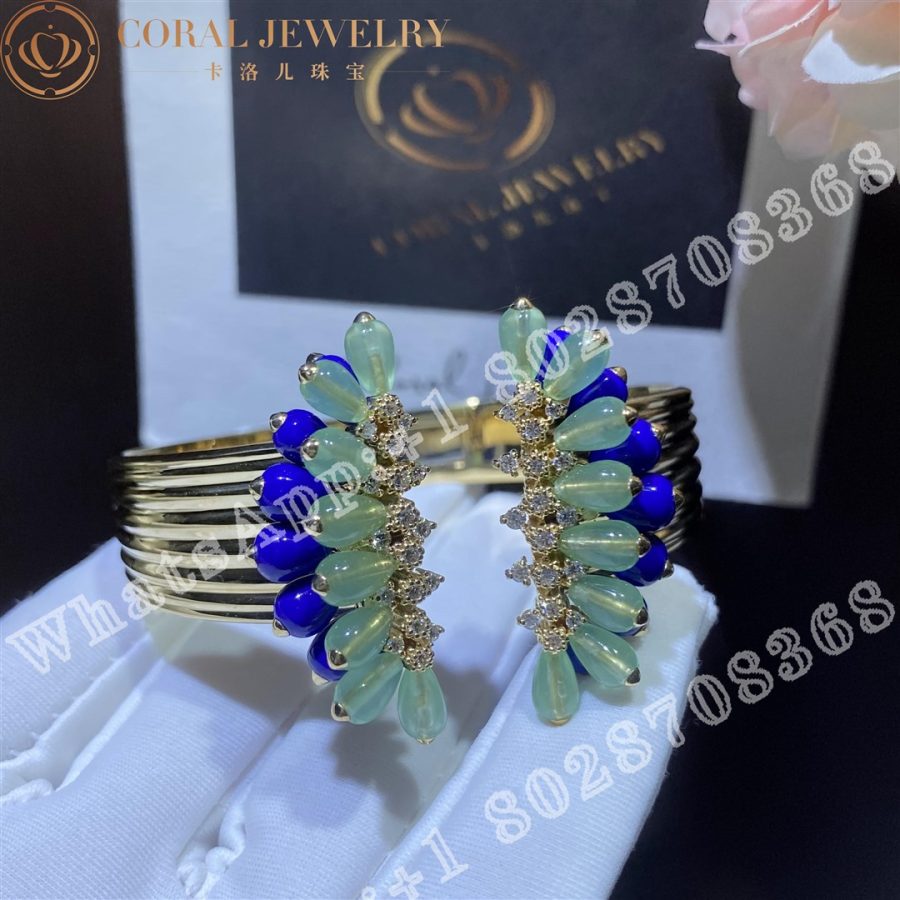 Cartier Cactus De Cartier Bracelet Yellow Gold, Chrysoprase, Lapis Lazuli, Diamonds H6024617 - Image 5