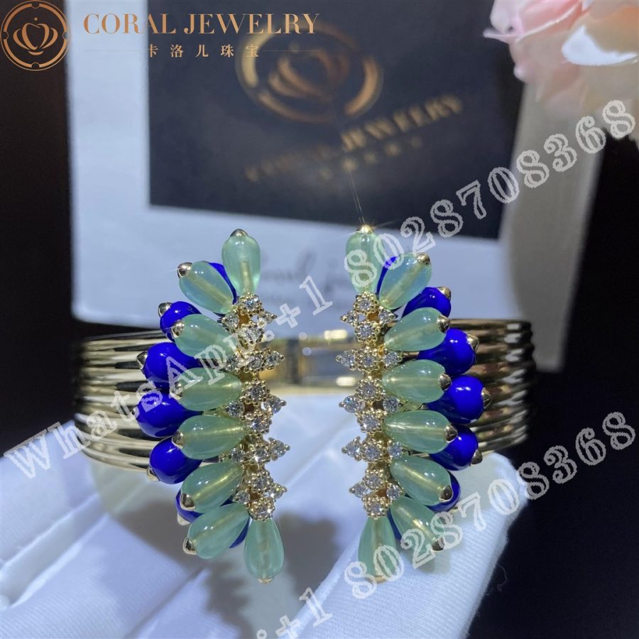 Cartier Cactus De Cartier Bracelet Yellow Gold, Chrysoprase, Lapis Lazuli, Diamonds H6024617 - Image 6