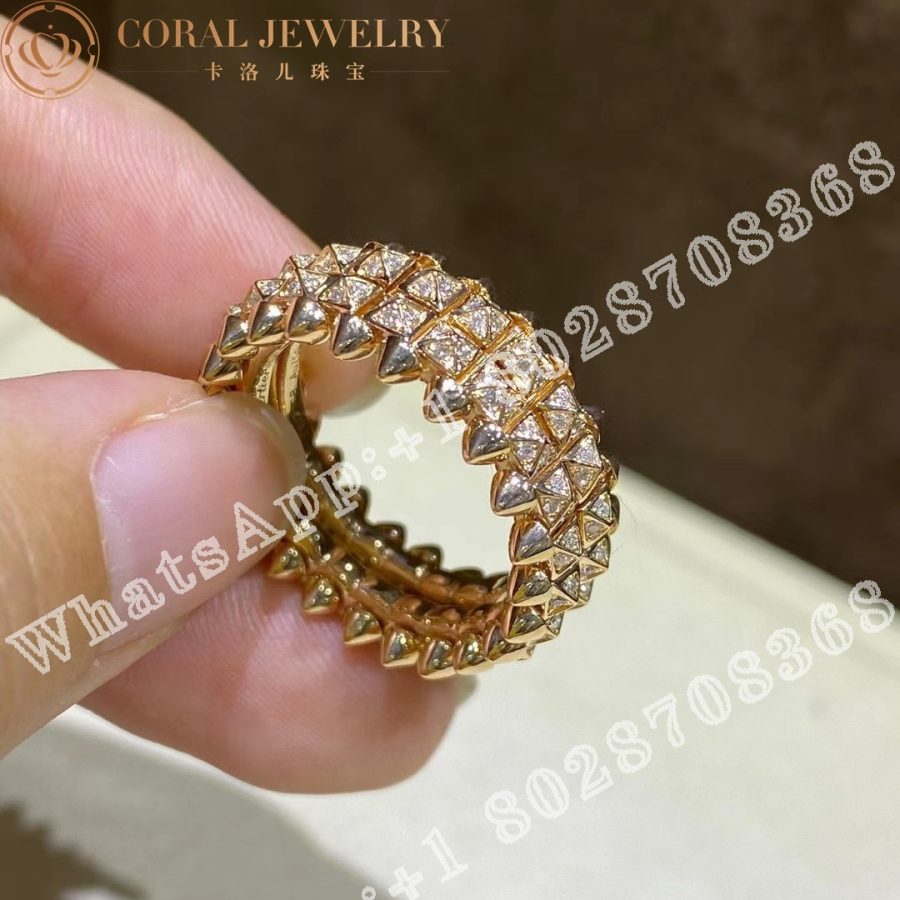 Cartier Clash De Cartier Ring Rose Gold, Diamonds B4237900 - Image 3