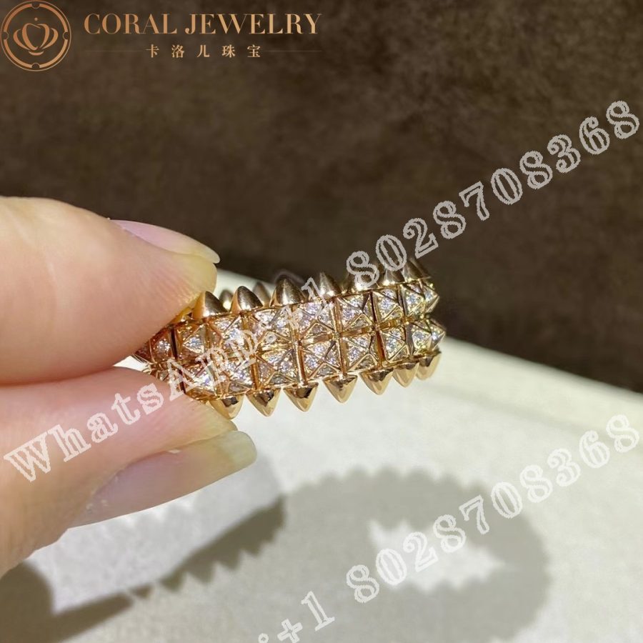 Cartier Clash De Cartier Ring Rose Gold, Diamonds B4237900 - Image 4