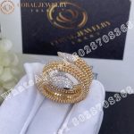 Bulgari Serpenti Ring in 18 Kt Rose Gold with Pavé Diamonds and Black Onyx Eyes  Ref.: 358657 - Image 7