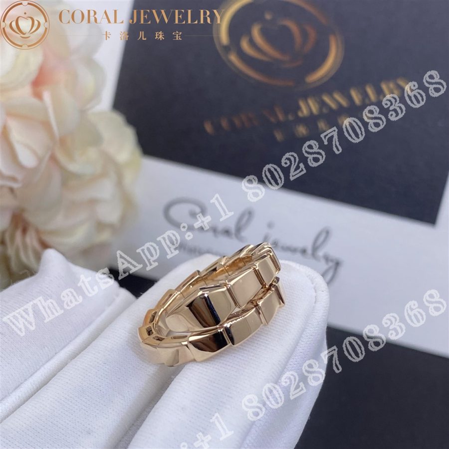 Bulgari Serpenti Viper 18 Kt Rose Gold Ring Ref.: 358638 - Image 6