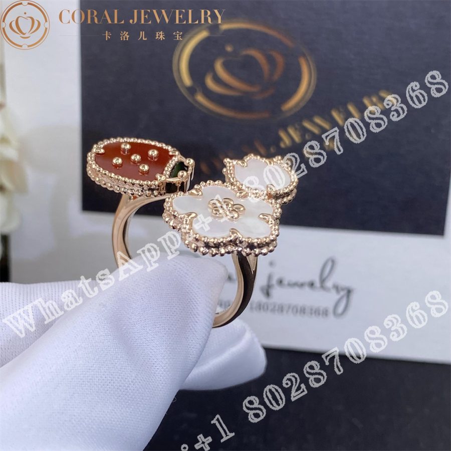 Van Cleef & Arpels Lucky Spring Between the Finger ring VCARP9X300 - Image 5