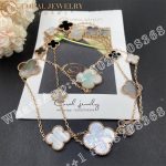 Van Cleef & Arpels Magic Alhambra Long Necklace, 16 Motifs Rose Gold, Mother-of-pearl, Onyx - Image 3