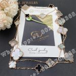 Van Cleef & Arpels Magic Alhambra Long Necklace, 16 Motifs Rose Gold, Mother-of-pearl, Onyx - Image 4