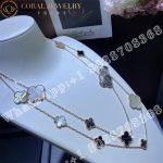 Van Cleef & Arpels Magic Alhambra Long Necklace, 16 Motifs Rose Gold, Mother-of-pearl, Onyx - Image 6