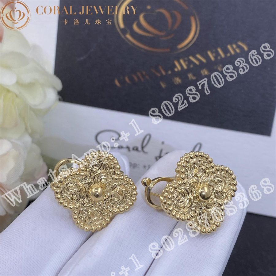 Van Cleef & Arpels Magic Alhambra earrings 18K Yellow gold VCARO1II00 - Image 3