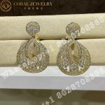 Van Cleef & Arpels Snowflake Earrings, Large Model 18k Yellow Gold, Diamond VCARO3RU00 - Image 4