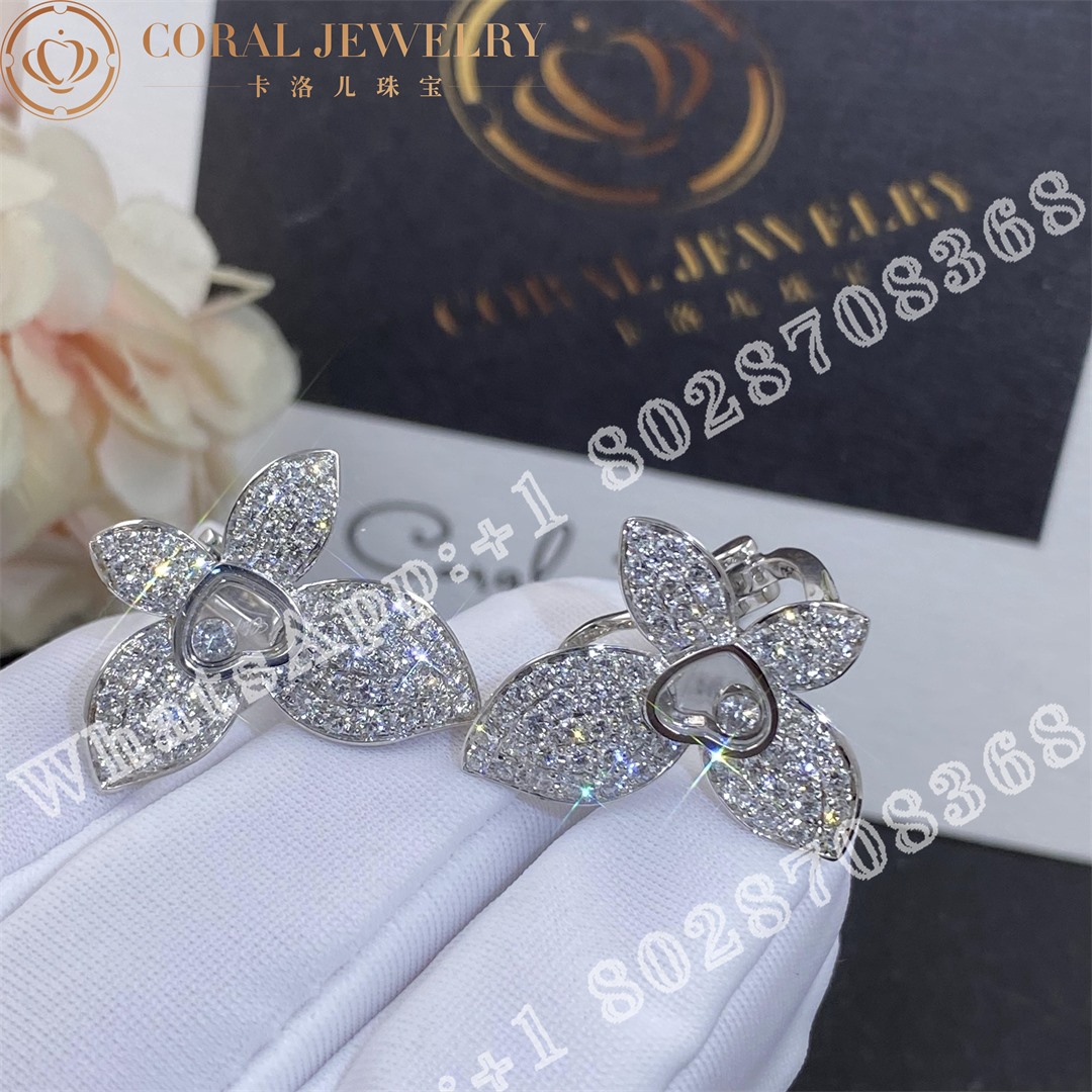 Chopard Happy Butterfly X Mariah Carey Earrings, Ethical White Gold, Diamonds 848536-1001 - Image 3