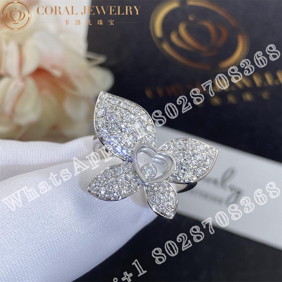 Chopard Happy Butterfly X Mariah Carey Ring, Ethical White Gold, Diamonds @828536-1010 - Image 4