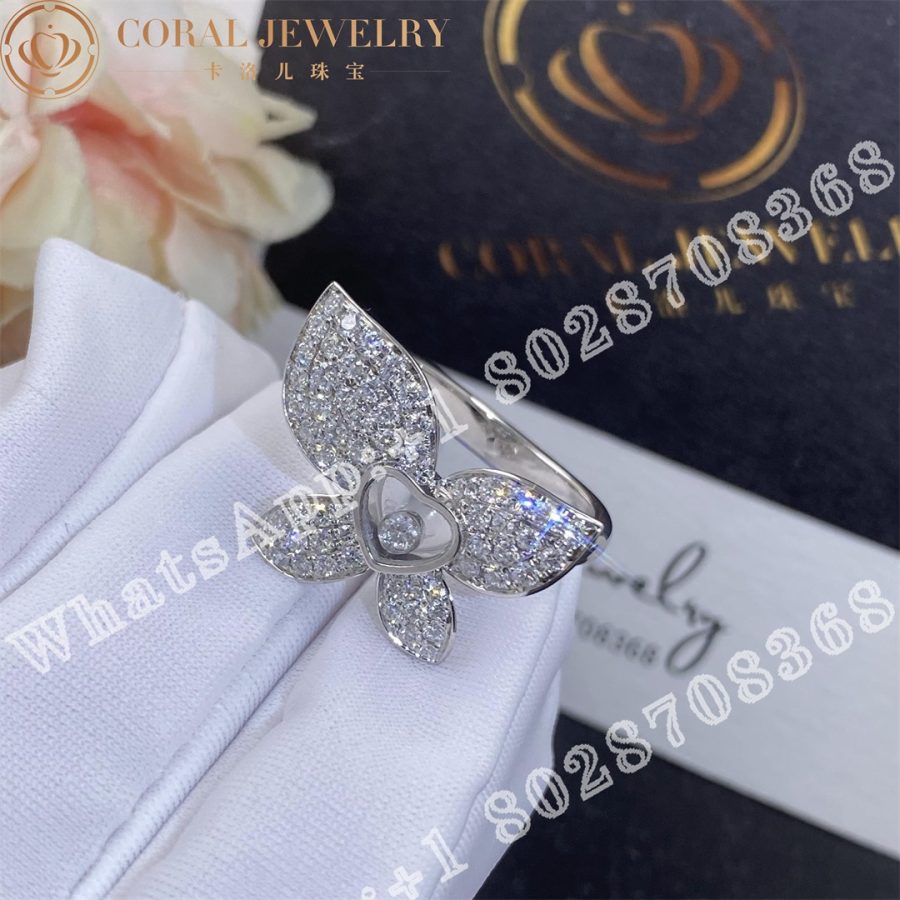 Chopard Happy Butterfly X Mariah Carey Ring, Ethical White Gold, Diamonds @828536-1010 - Image 5