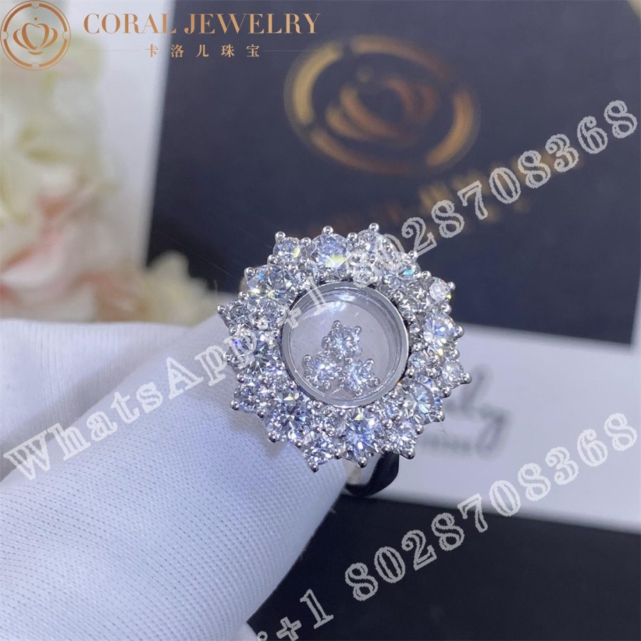 Chopard Happy Diamonds Joaillerie White Gold Diamond Ring - Image 3