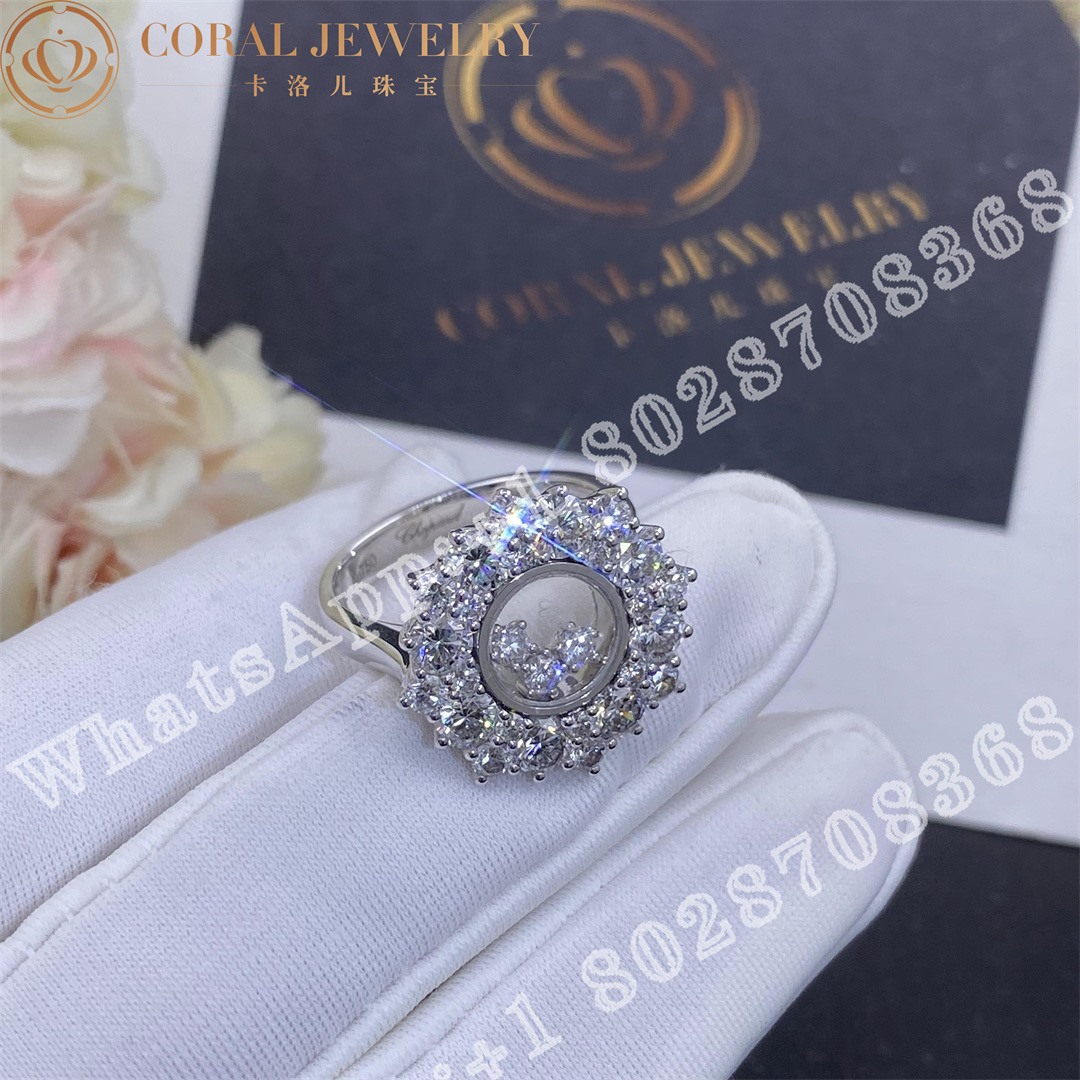 Chopard Happy Diamonds Joaillerie White Gold Diamond Ring - Image 4
