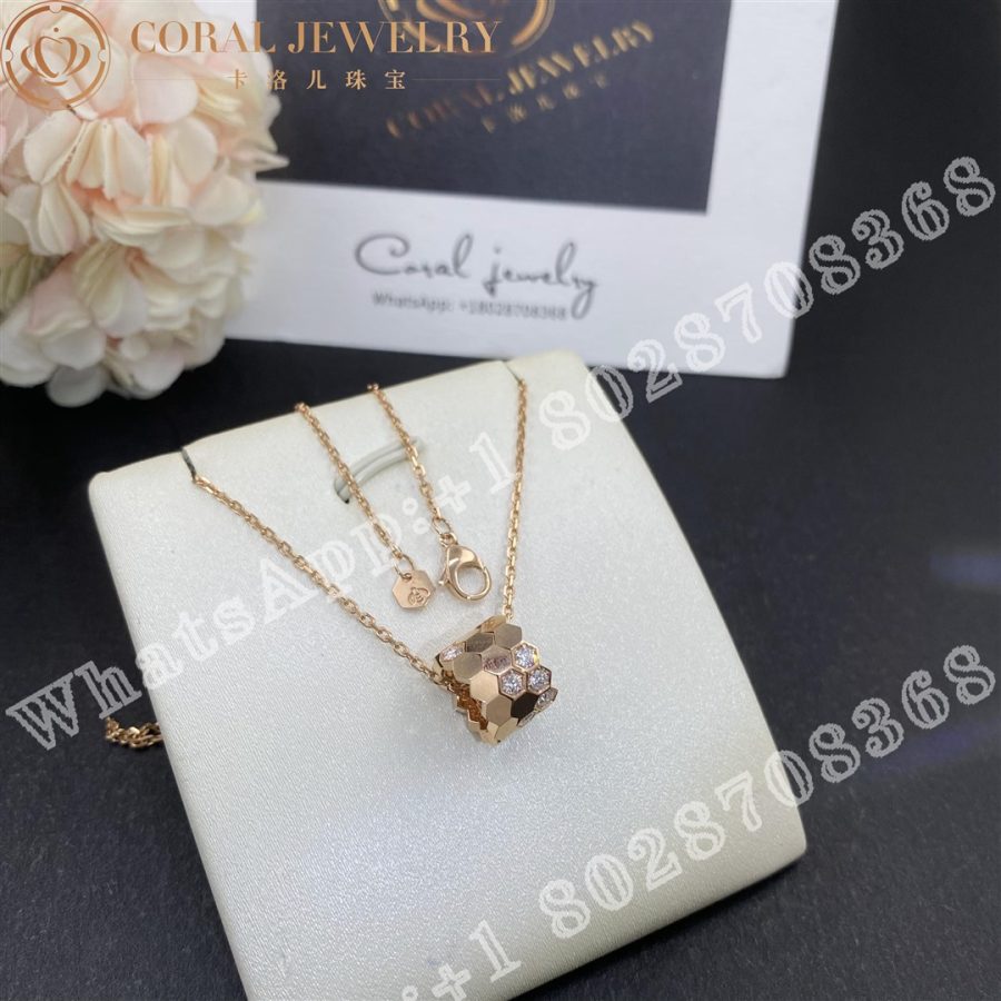 Chaumet Bee My Love Pendant Medium Model Rose Gold, Diamonds - Image 3