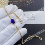 Boucheron Serpent Boheme Yellow Gold Diamond Lapis Lazuli Bracelet JBT00800 - Image 4