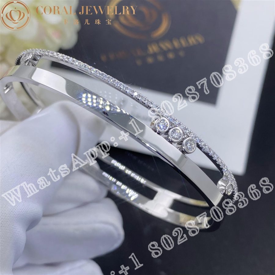 Messika Bangle Move Romane LM White Gold Diamond Bracelet 6747-WG - Image 7