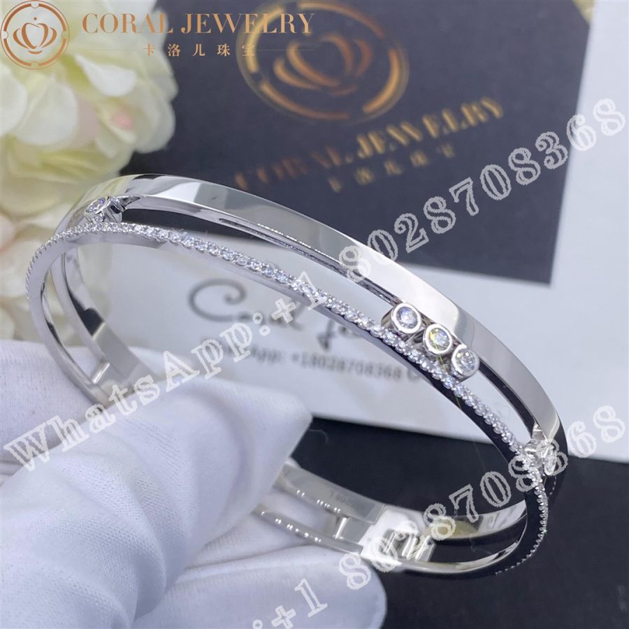 Messika Bangle Move Romane LM White Gold Diamond Bracelet 6747-WG - Image 3