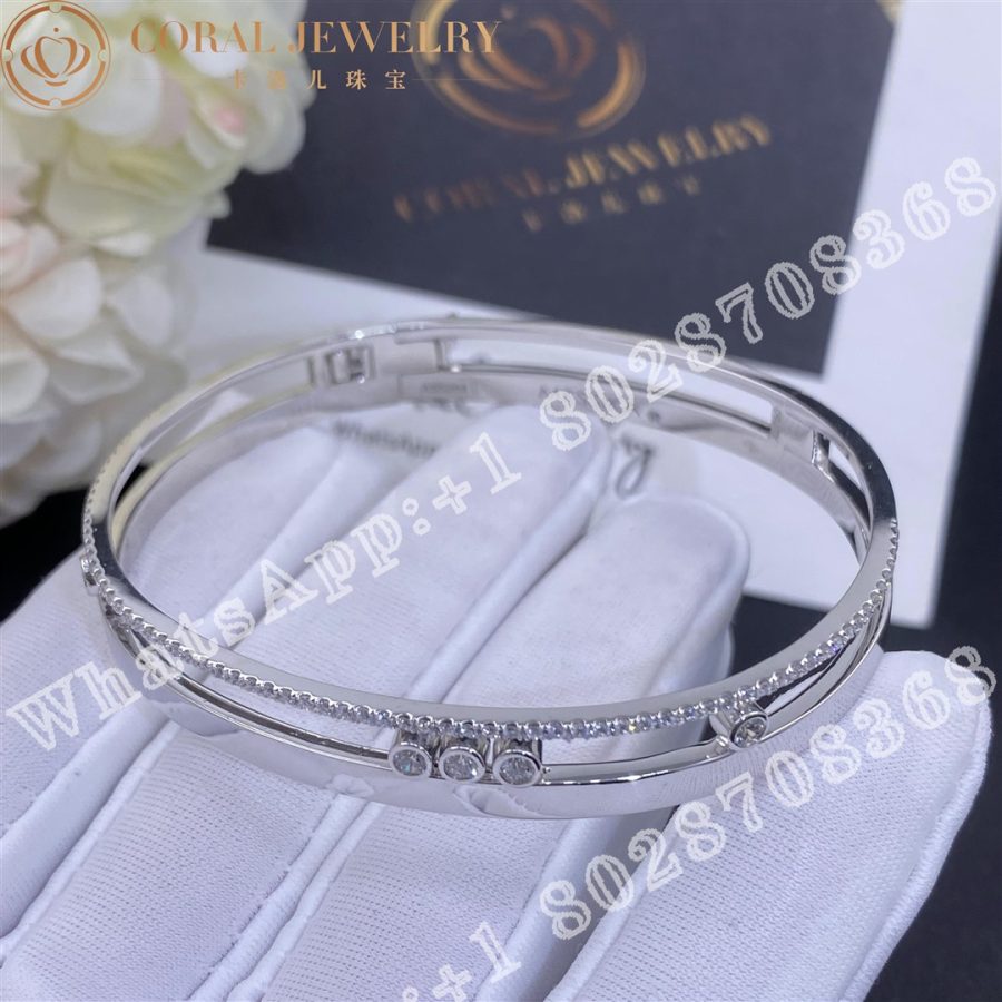 Messika Bangle Move Romane LM White Gold Diamond Bracelet 6747-WG - Image 6