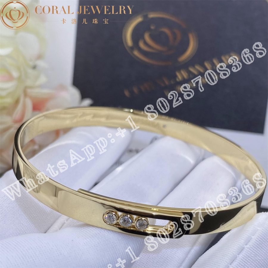 Messika Bracelet Bangle Diamant or Blanc Move Noa 06368-YG - Image 4