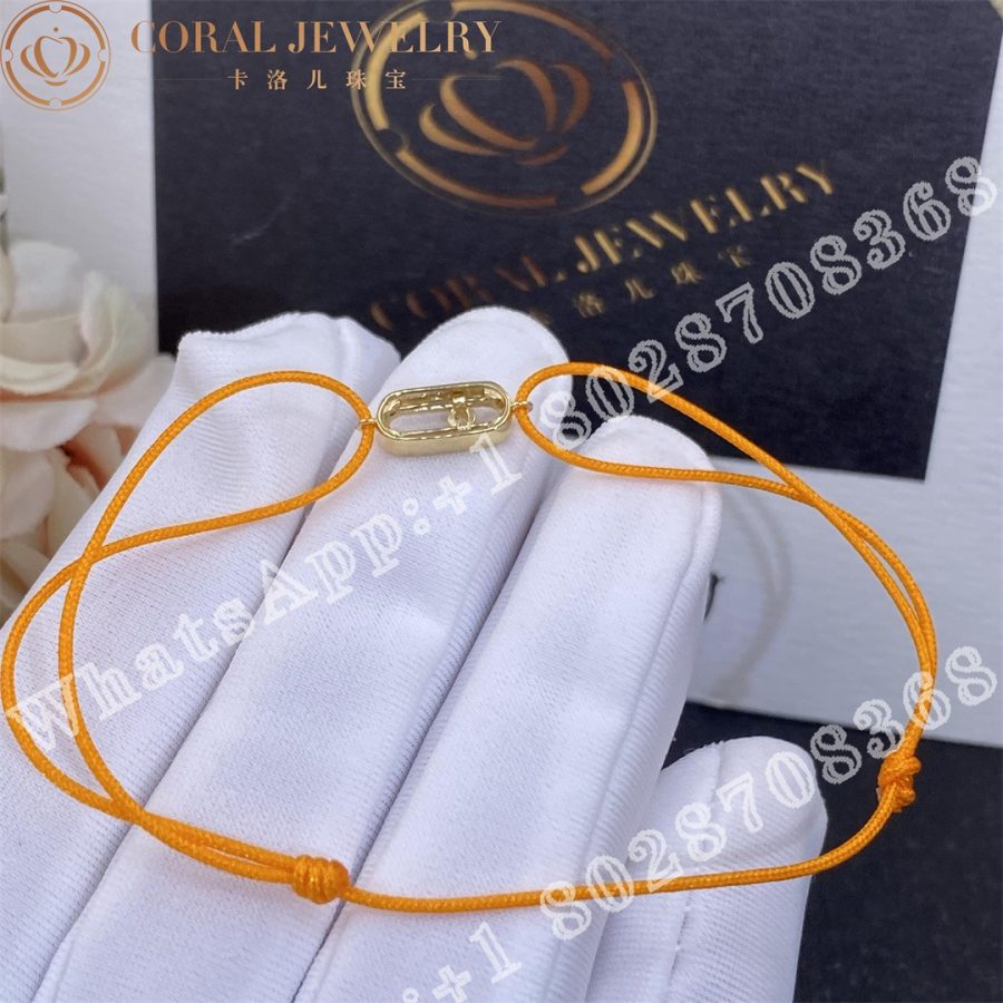 Messika Move Uno bracelet with orange cord 13289-YG - Image 3