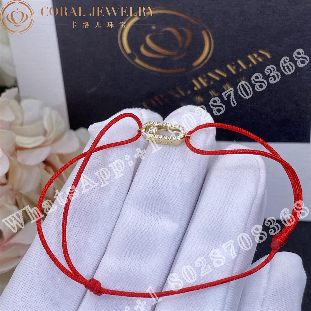 Messika Move Uno Bracelet With Red Cord 13211 Yg Coral (1)