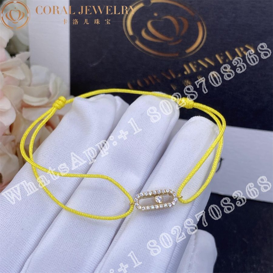 Messika Move Uno cord bracelet in yellow 13288-YG - Image 3