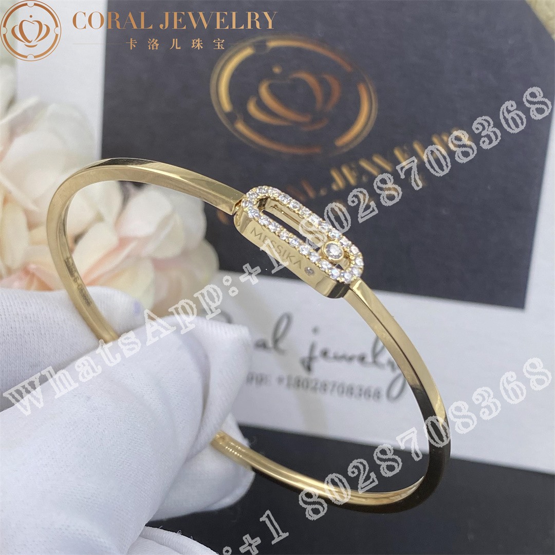 Messika Move Uno Flex Yellow Gold Diamond Bracelet 11134 Yg Coral (1)