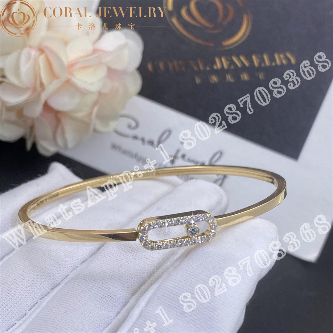 Messika Move Uno Flex Yellow Gold Diamond Bracelet 11134 Yg Coral (4)