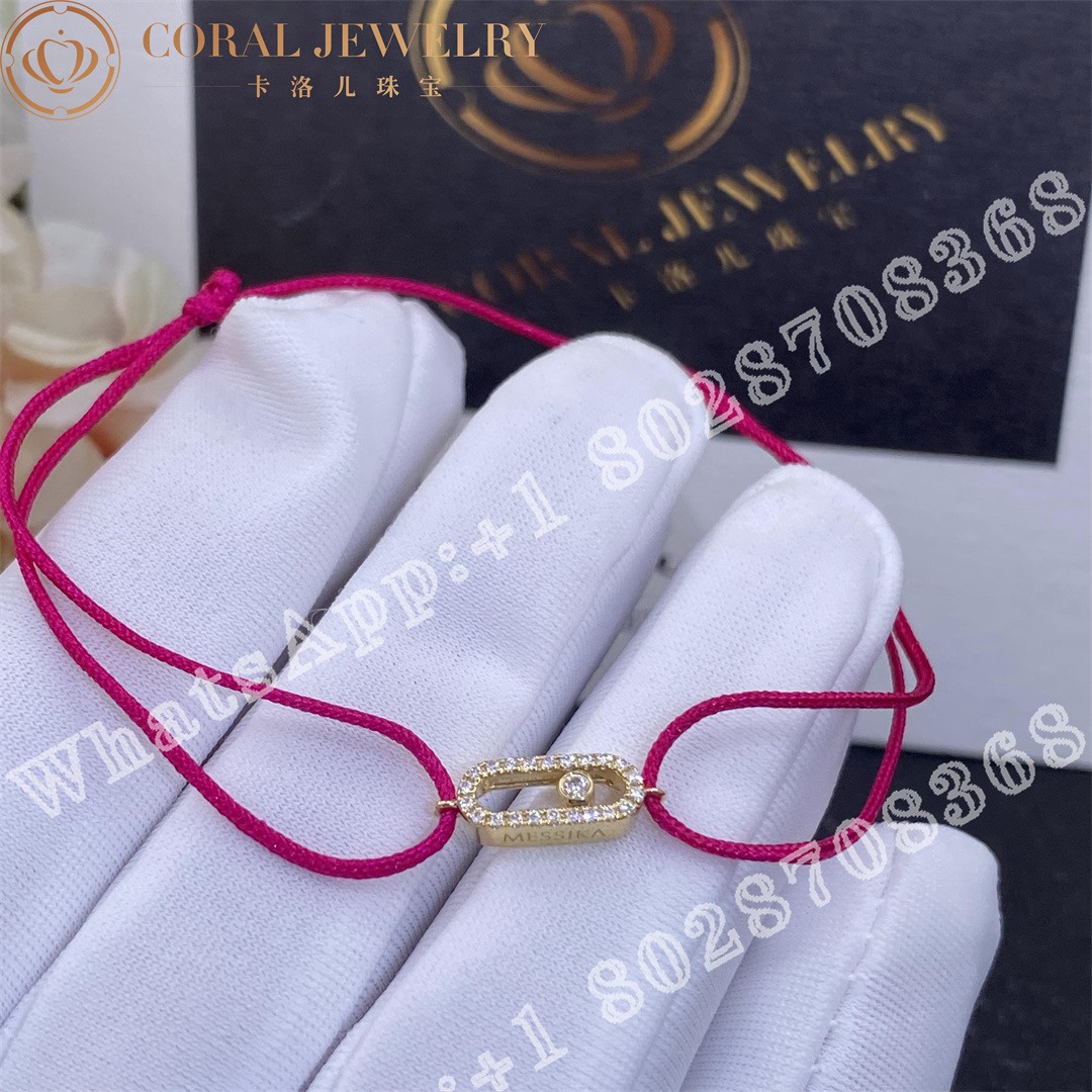 Messika Move Uno String Bracelet In Pink 13290 Yg Coral (2)