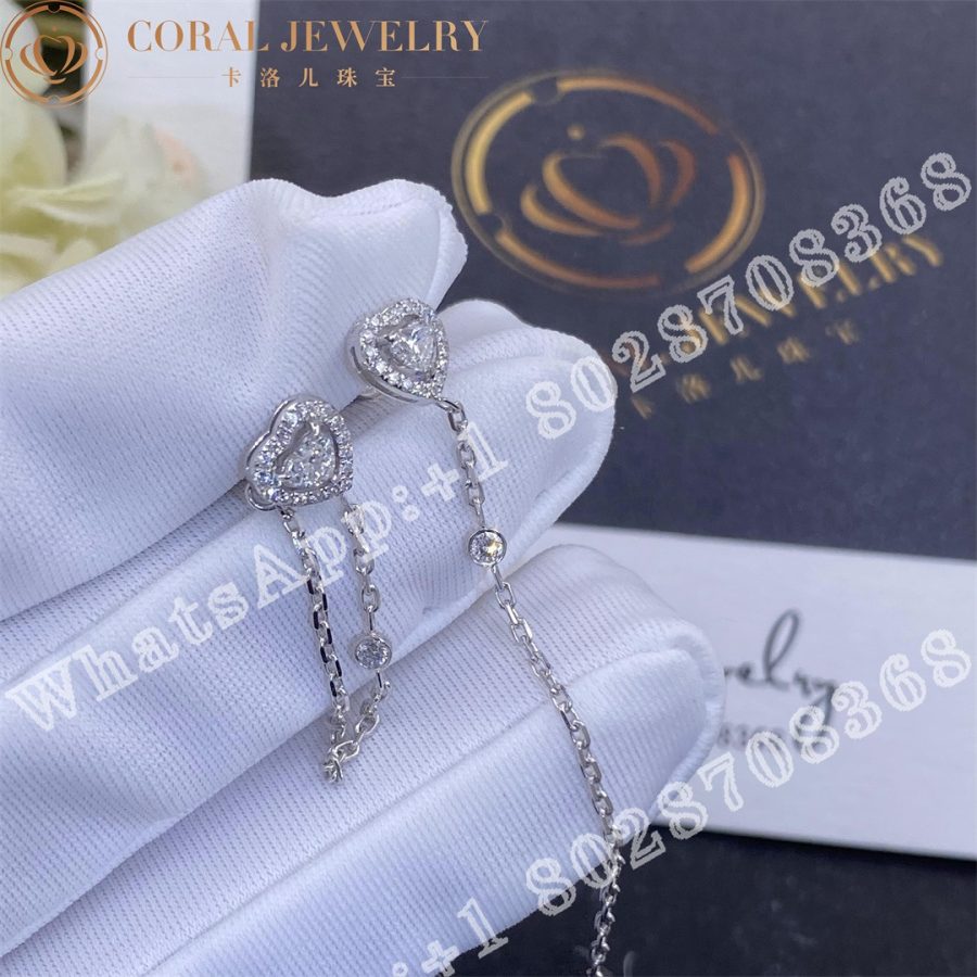 Messika Joy cœur 0.15-carat single diamond chain earring White Gold 11557-WG - Image 3