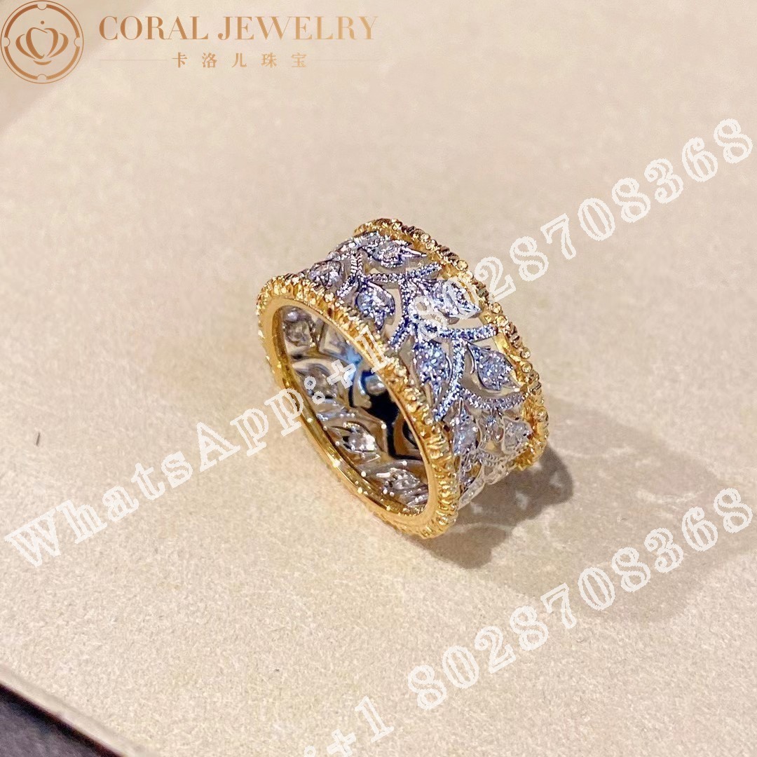 Buccellati Ramage Eternelle Aus Weis Und Gelbgold Mit Diamanten Jauete005784 Coral (8)