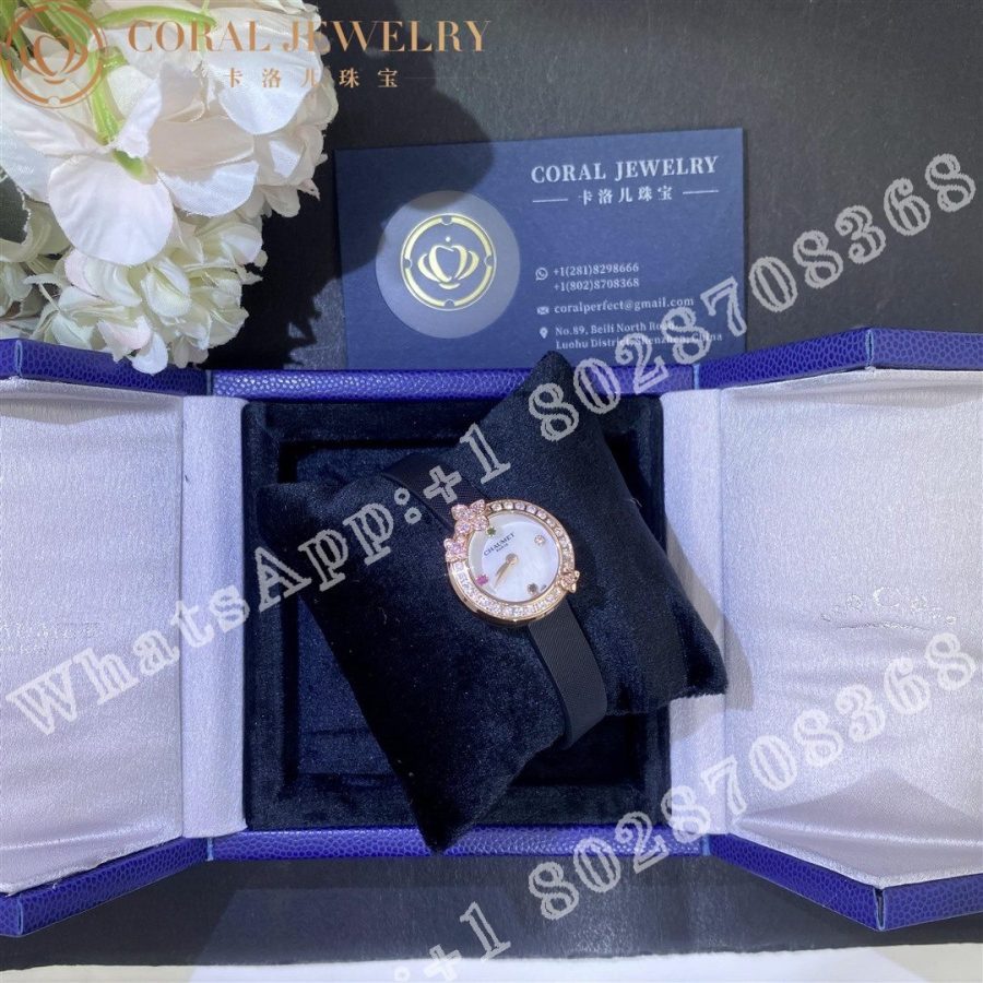 Chaumet Hortensia Eden Watch Uae 50th Anniversary Limited Edition Rose Gold Diamonds Mother Of Pearl Coral (4)