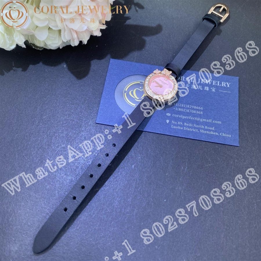 Chaumet Hortensia Eden Watch Small Model Rose Gold Diamonds Pink Opal (9)